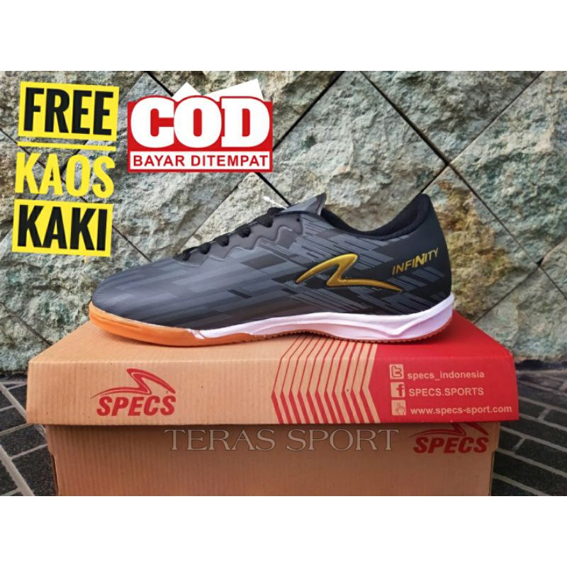 [Bisa Cod]Free Kaos Kaki Sepatu Futsal specs super simic Invinity Grade ori Termurah BestQuality Top