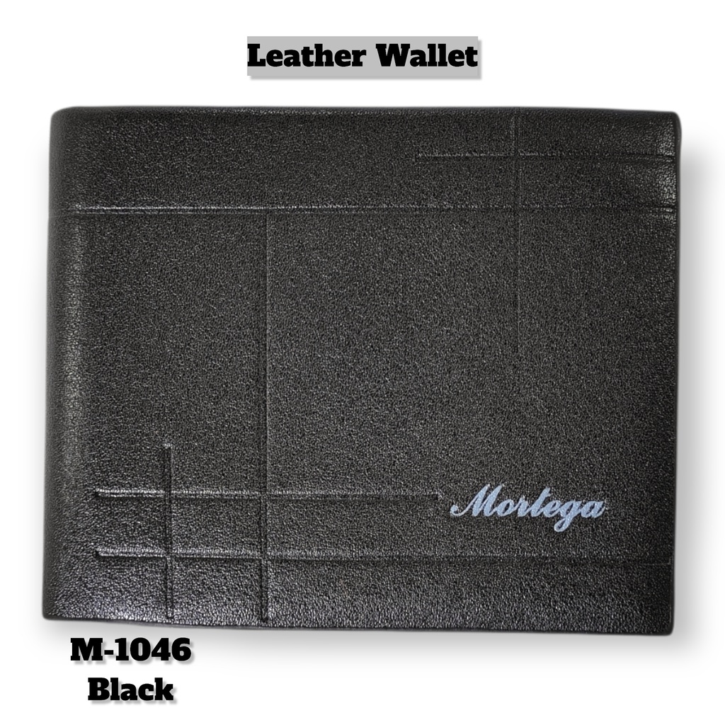 Mortega - Dompet Pria Kulit Sintetis . Dompet Lipat Mortega Leather Wallet