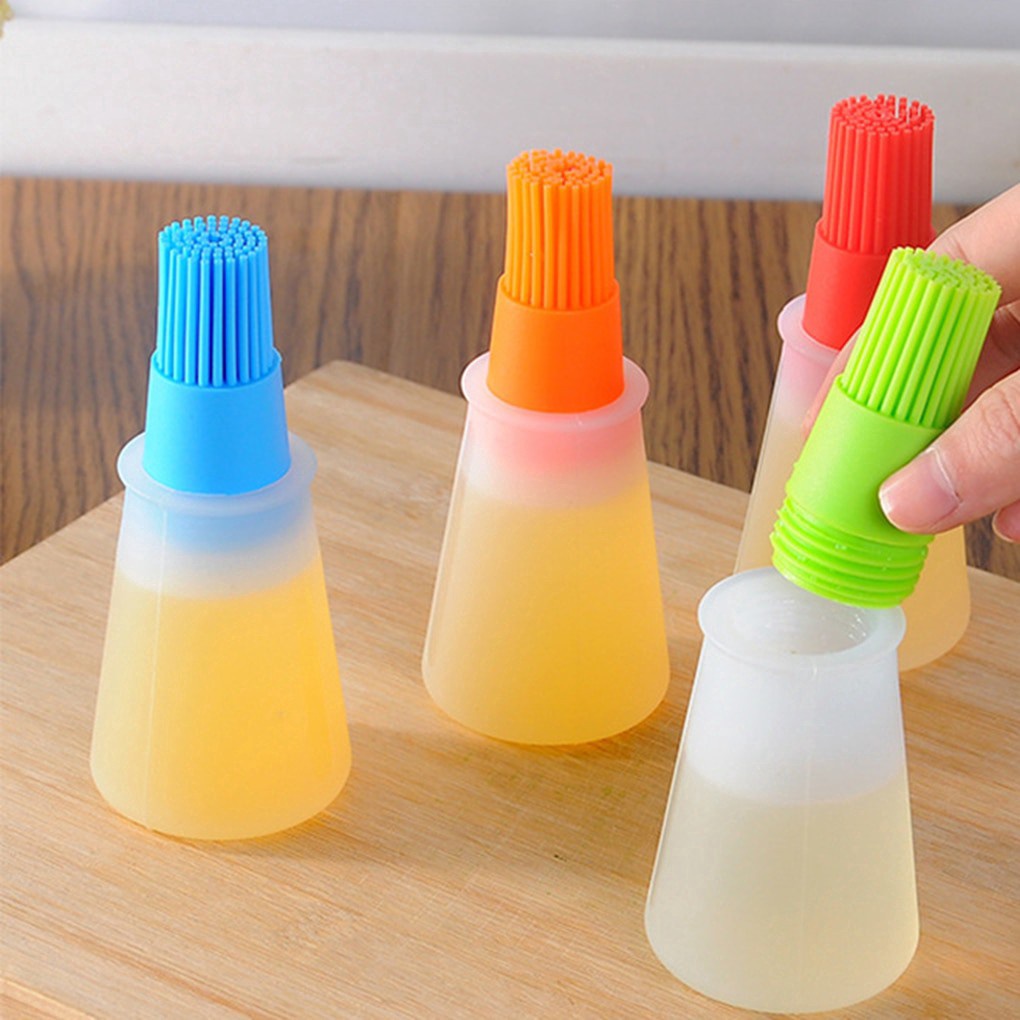 Botol Kuas Minyak Silikon Oles  Basting Oil Brush Silicone