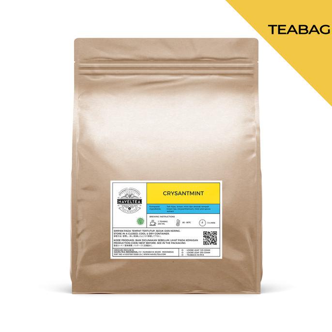 

[[BISA COD]] CRYSANTMINT | Pouch | Haveltea | Teh Krisan & Mint | Flower Tea - 30 Eco Tea Bags