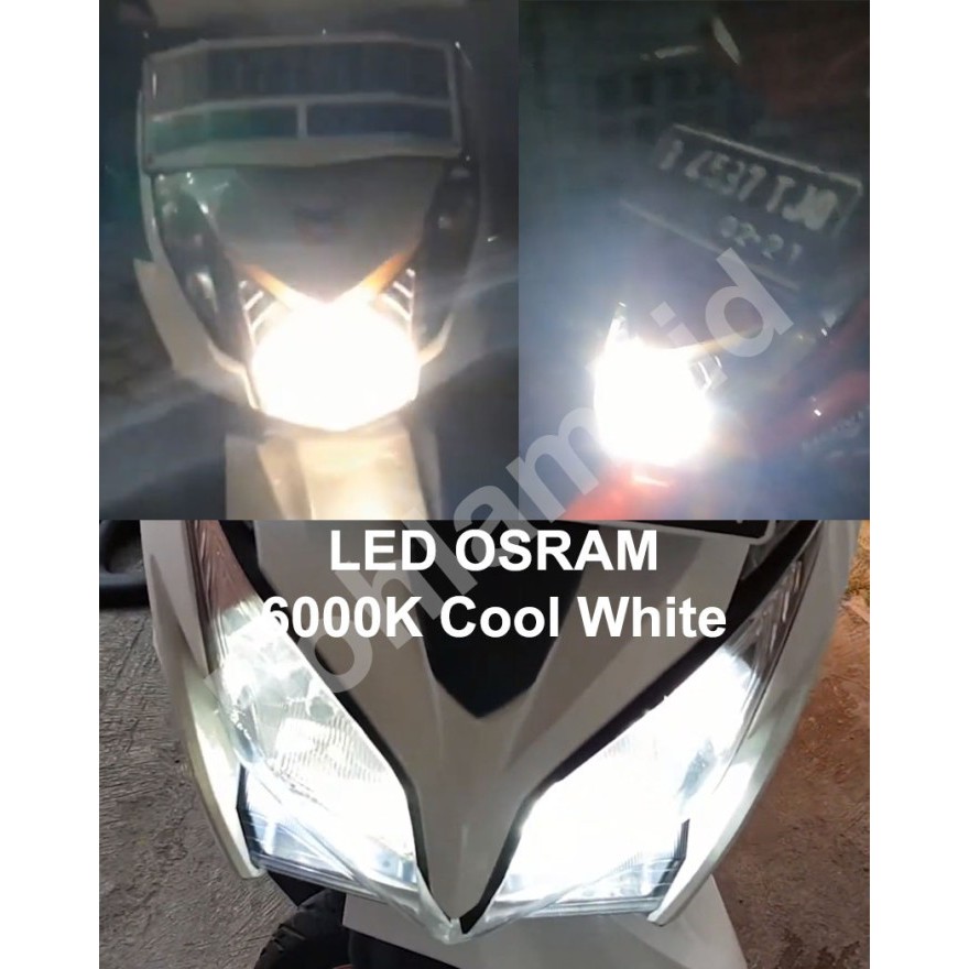 Lampu Motor LED OSRAM Honda Beat, Beat FI, Beat, Beat Esp. Vario 110, Vario 125 H6 M5 T19 AC/DC-3