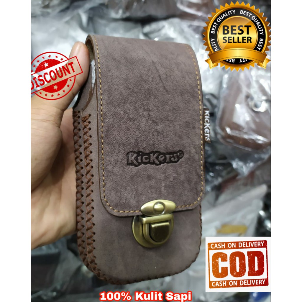 SARUNG HP KULIT ASLI HPK1 KICKERS - DOMPET HP KULIT ASLI