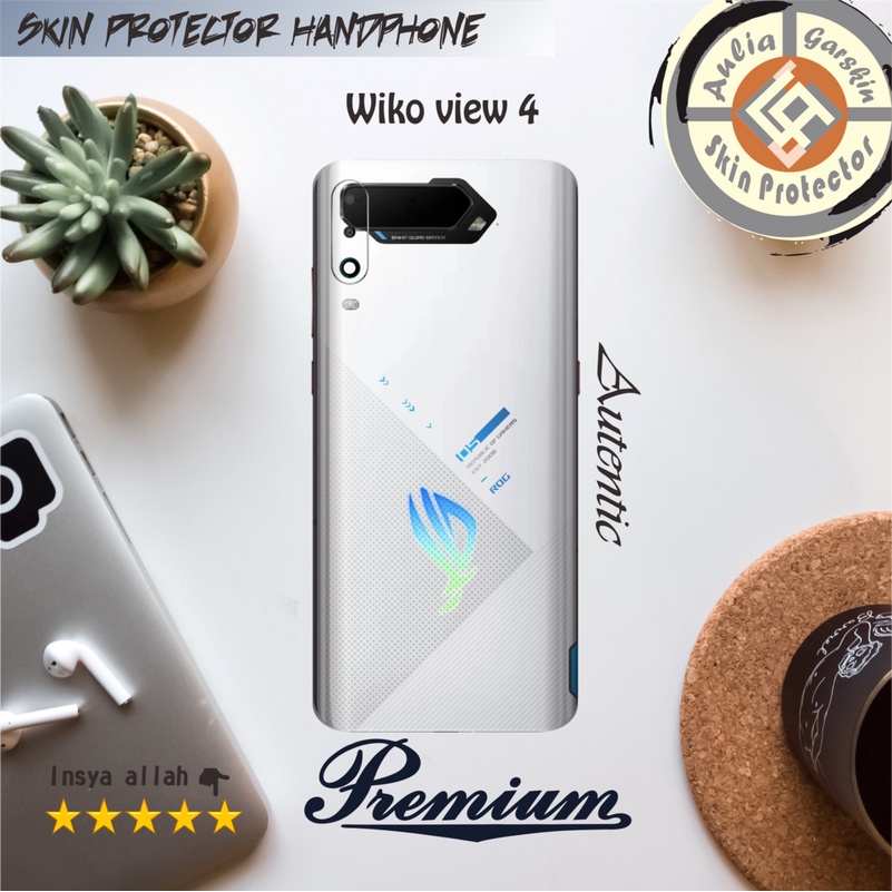Garskin Hp Wiko View 4 Motif Rog Free Custom Motif (Bisa COD)