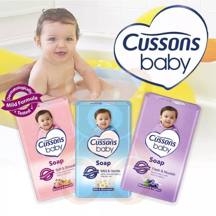 Cussons Baby Soap 60gr - Sabun Batang Anak - Sabun Mandi Bayi - Kulit Bayi Tetap Halus - Sofit