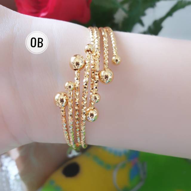 Gelang xuping lapis emas flexibel n0267