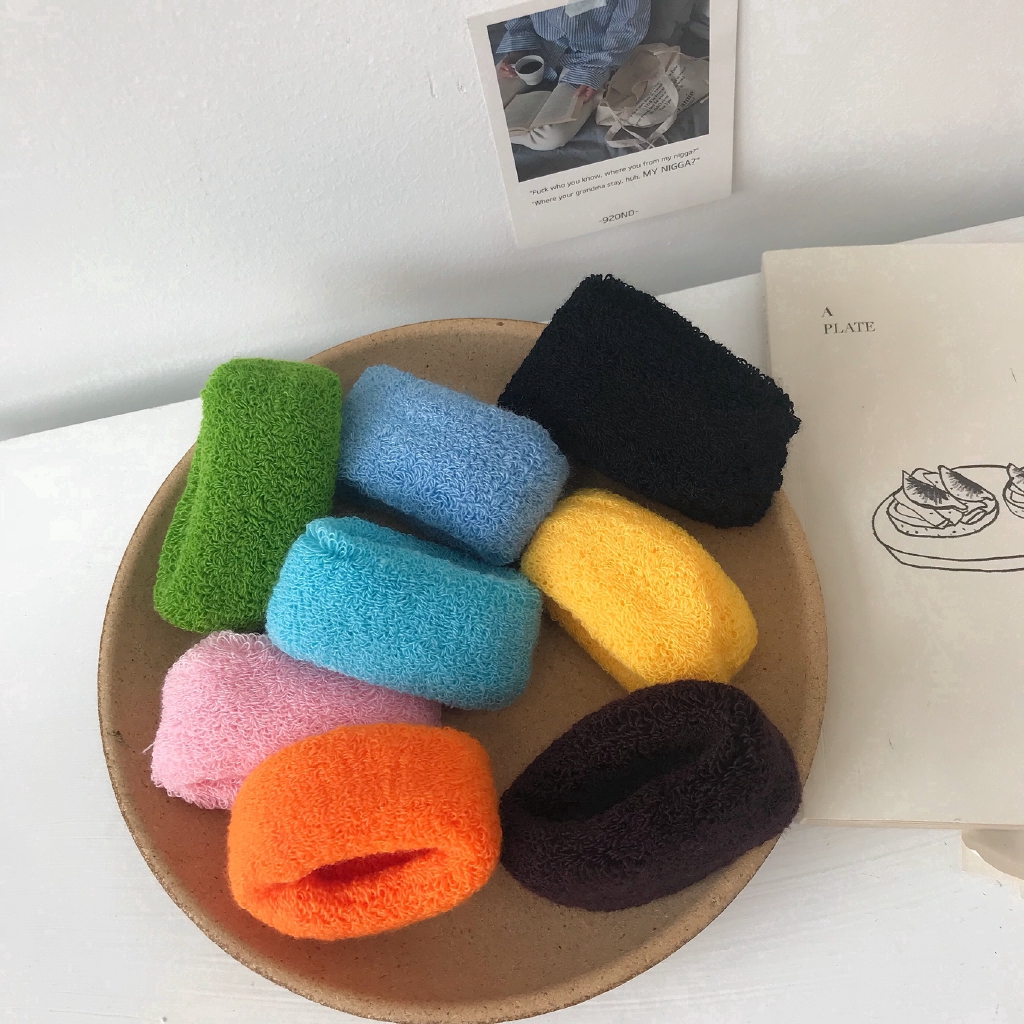 Ikat Rambut Elastis Tebal Gaya Korea 12 Warna untuk Wanita Ikat Rambut Elastis Tebal Gaya Korea 12 Warna untuk Wanita