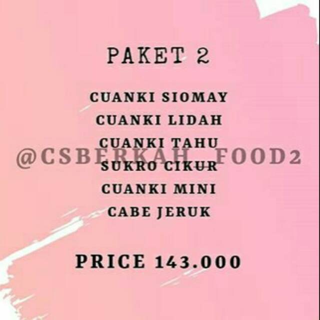 

Paket Csberkah