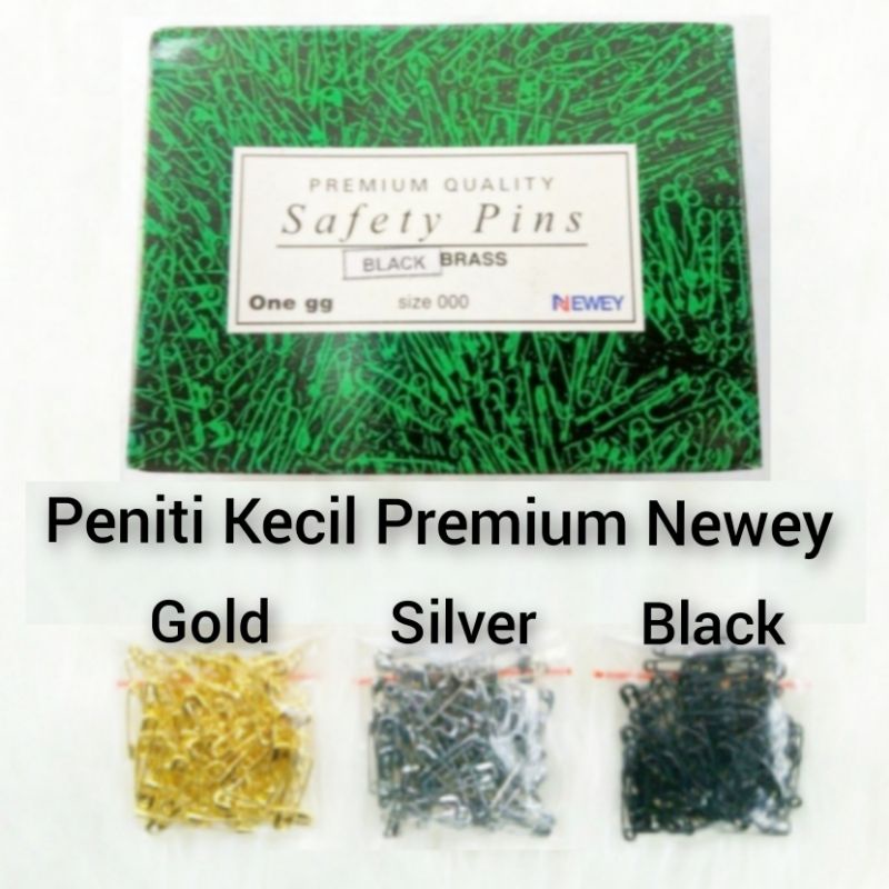(50 Pcs) Peniti Kecil Premium Newey Anti Karat / Peniti Hijab Jilbab