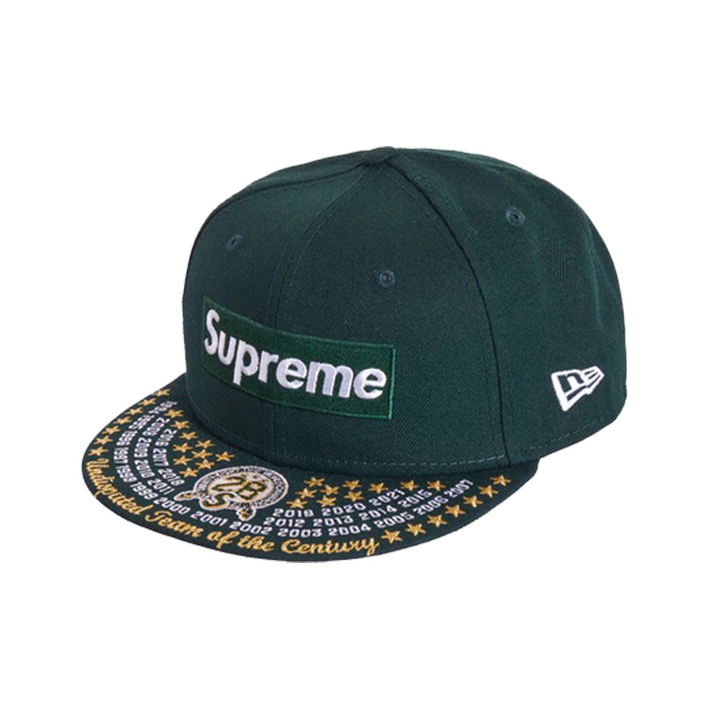 Supreme Undisputed Box Logo New Era Cap Green 100% Authentic