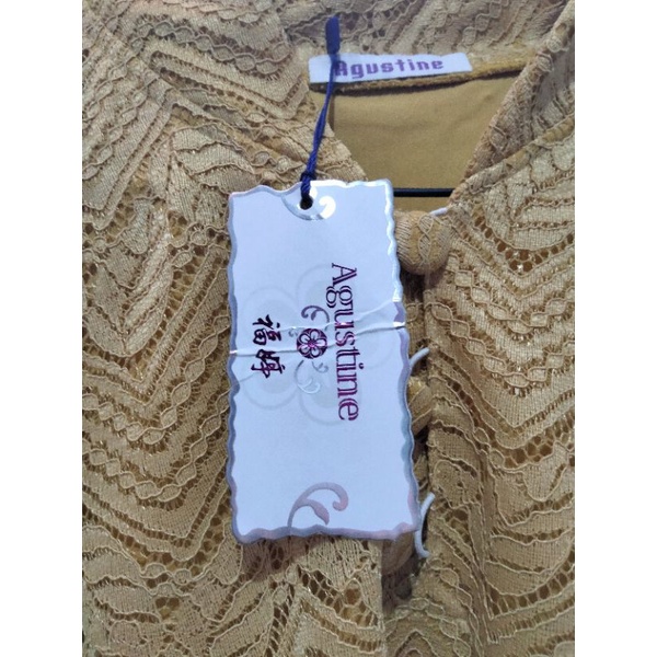 JUAL RUGI blouse brukat kelelawar by Agustine all size