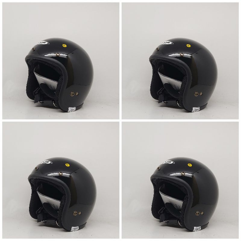 Helm Bogo Retro Zeus 385 Hitam Metalik