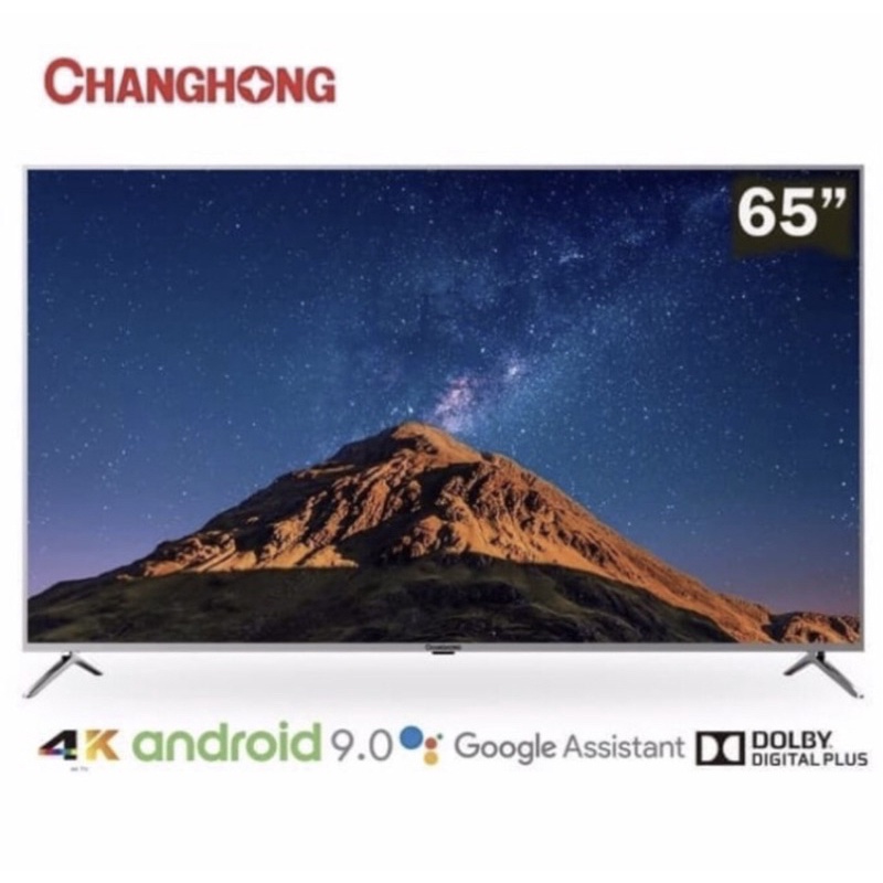 Led TV Changhong 65 inch smart google tv 65H7 khusus Medan