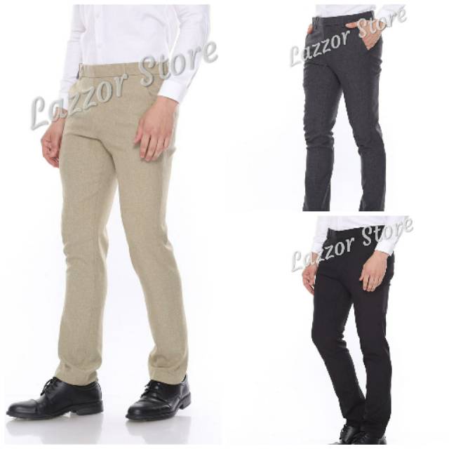  Celana  Formal SlimFit Pria  PREMIUM Shopee Indonesia