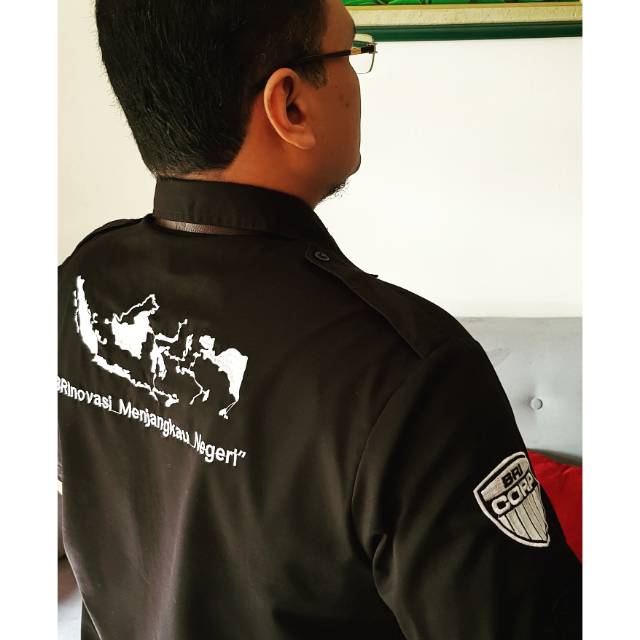 Baju Bengkel COWOK BRI Pendek