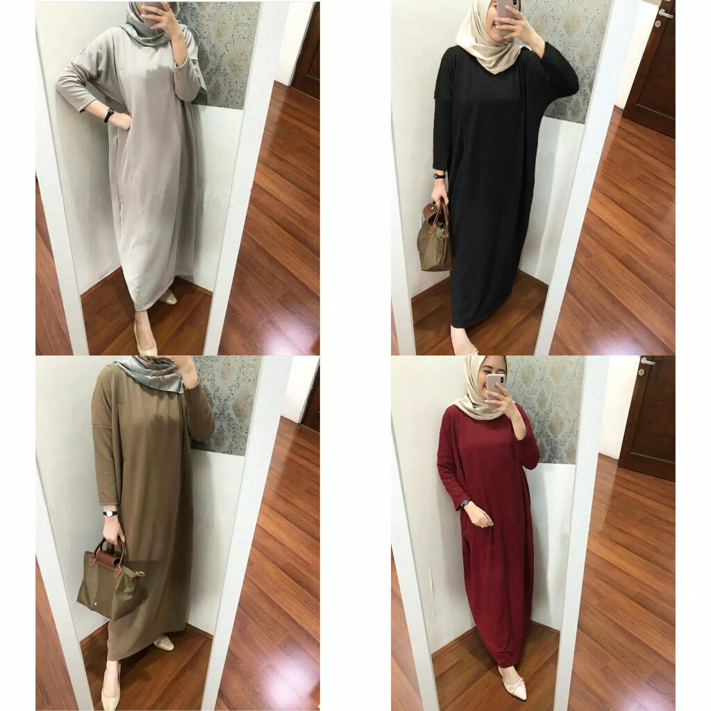 Bisa COD GAMIS WINDA – Dress busui friendly Fashion Muslim Dress murah Pakaian wanita muslim