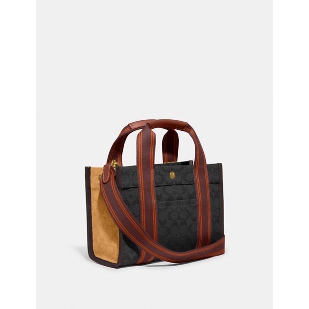 Coach Spin Tote 27 In Signature Jacquard (C8635)