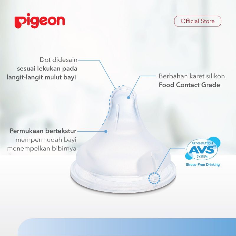 Pigeon Botol Susu PP Clear Wide Neck 160ml - Pink