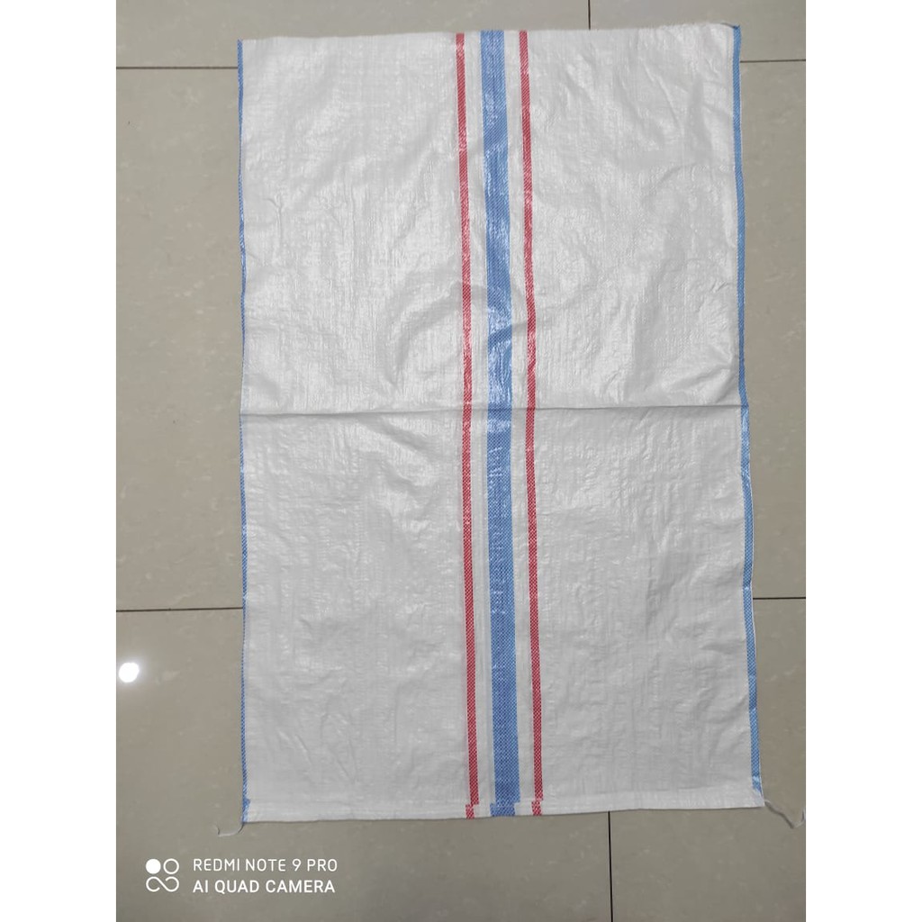 Karung Plastik Putih Baru Ukuran 75 x 115 CM