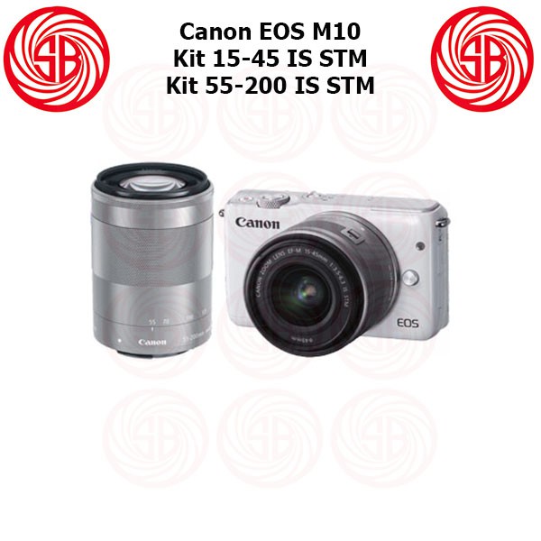Kamera Canon EOS M10 Kit + M15-45 + M55-200 ; Camera Mirrorless M 10
