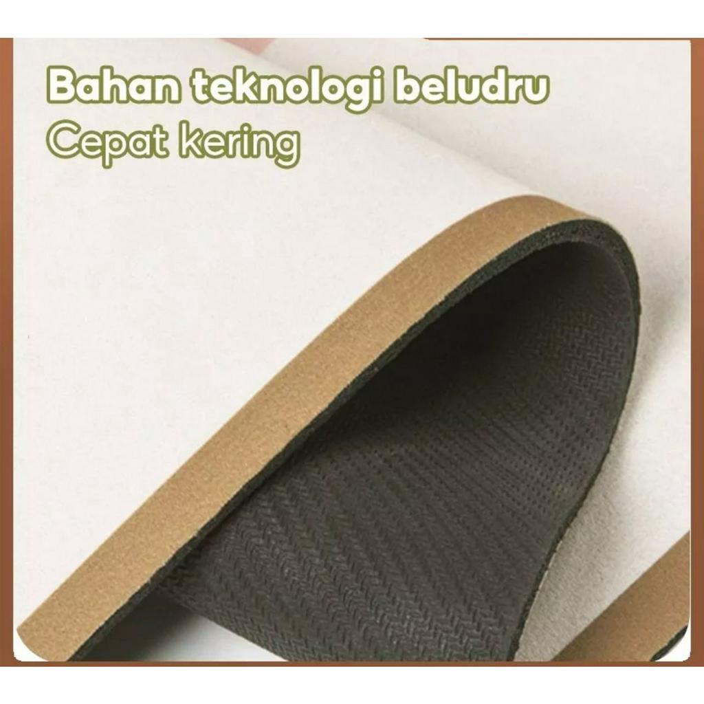 KESET KAKI MOTIF 3D ANTI SLIP || KESET KAKI DIATOMITE 3D SERAP AIR LANTAI KAMAR MANDI - BD