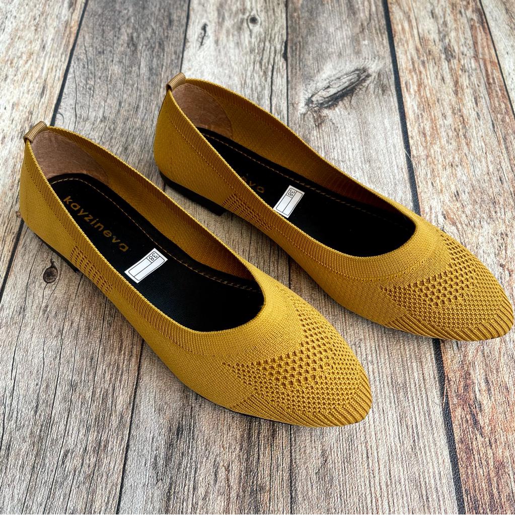 KAYZINEVA Sepatu Flat Rajut Wanita Import  CC 11