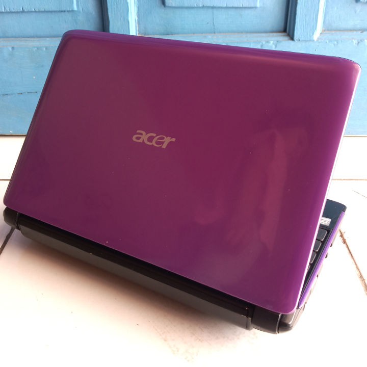 Acer Aspire One 532h Ungu Intel Atom RAM 2GB HDD 250GB Netbook Second Notebook Bekas