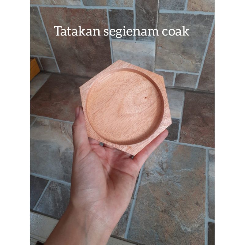 Aneka Tatakan Mahoni/ Tatakan Gelas Mahoni/ Tatakan bulat/Tatakan segi enam/ Tatakan Kancing/Tatakan segi delapan/Tatakan kotak Coak