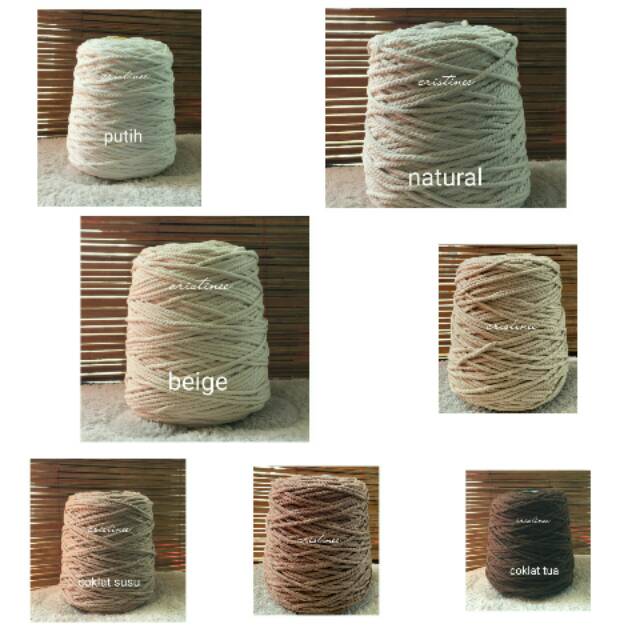 1kg Tali katun macrame 4mm Part 1