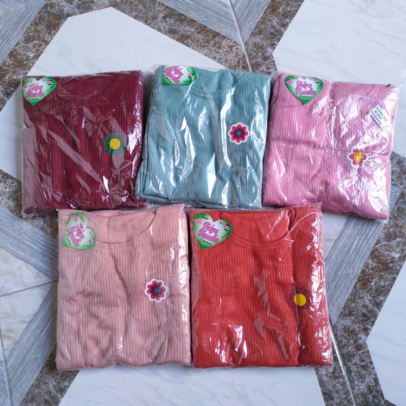 Setelan anak cewek 1 2 3 4 5 6 tahun baju anak perempuan panjang manggo knit lengan rempel ruffle ( set MANGGO KNIT )