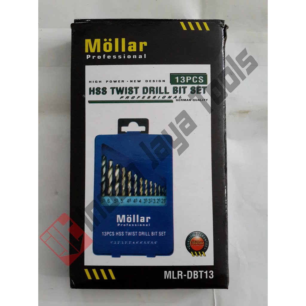 Mata Bor Besi Set 13 pcs Mollar