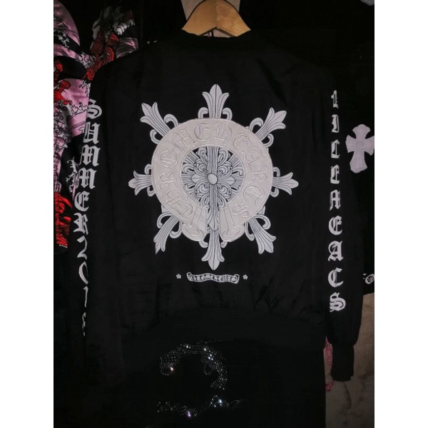 (SOLD) Chrome hearts vintage bomber/varsity parasut jacket