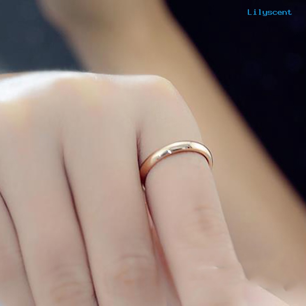 Ls Cincin Pasangan Bahan Titanium Steel Untuk Pesta