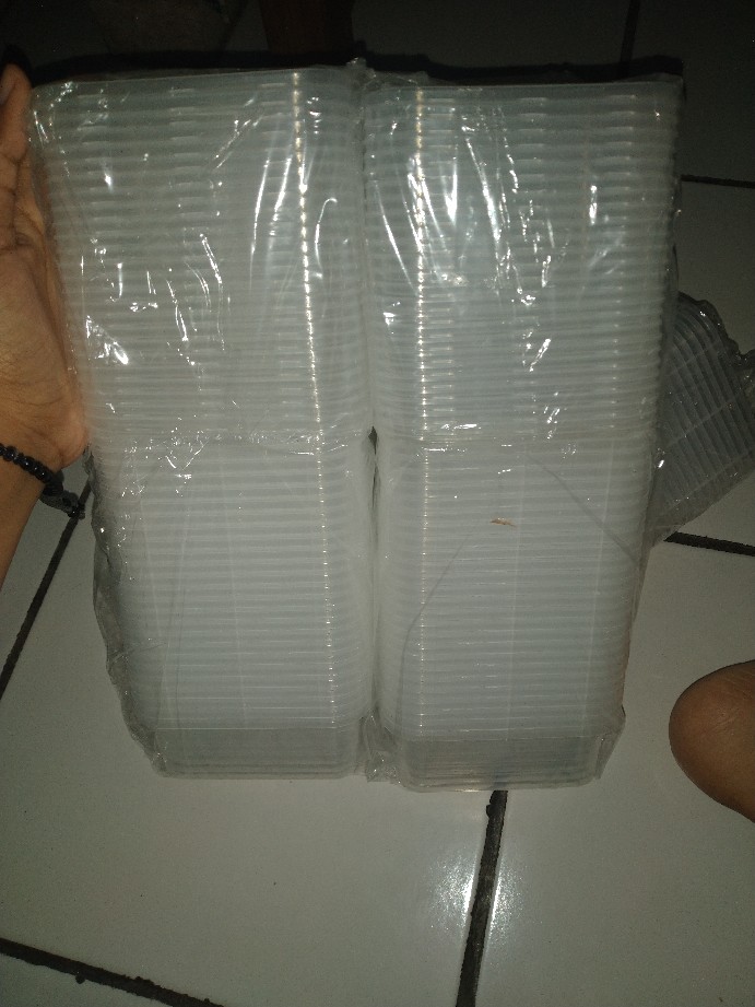 Thinwall Kotak 250ml 300ml 200ml Isi 25 Mika Plastik Dm Tempat Bumbu Wadah Cantik Tempat Slime