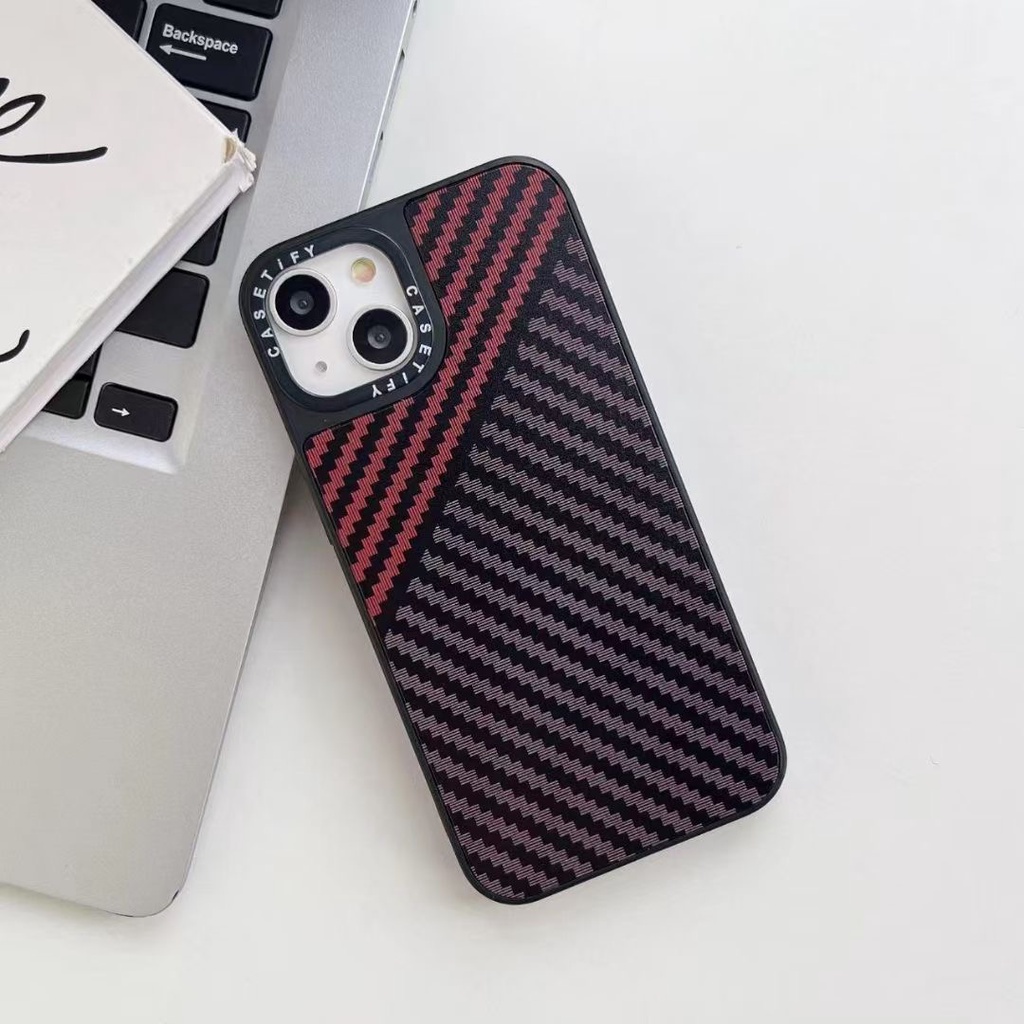 New! !  Case for iPhone 14 Pro Max X XR XS MAX 11 Pro Max 12 Pro Max 13 Pro Max Carbon Fiber Texture Leather Matte Composite