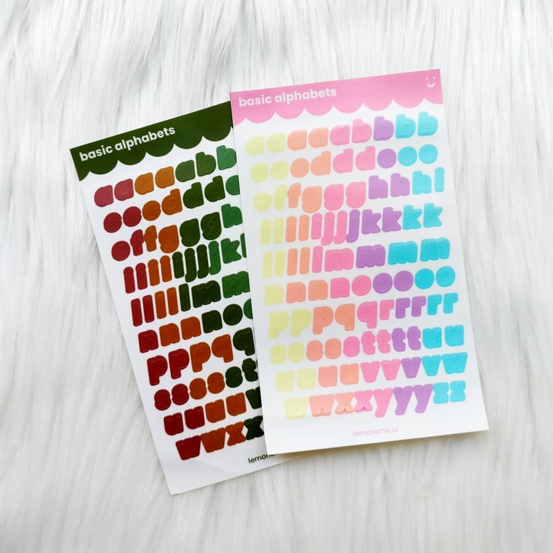 

[Lemoncha.id] Basic Alphabets - stiker polaroid polco journal