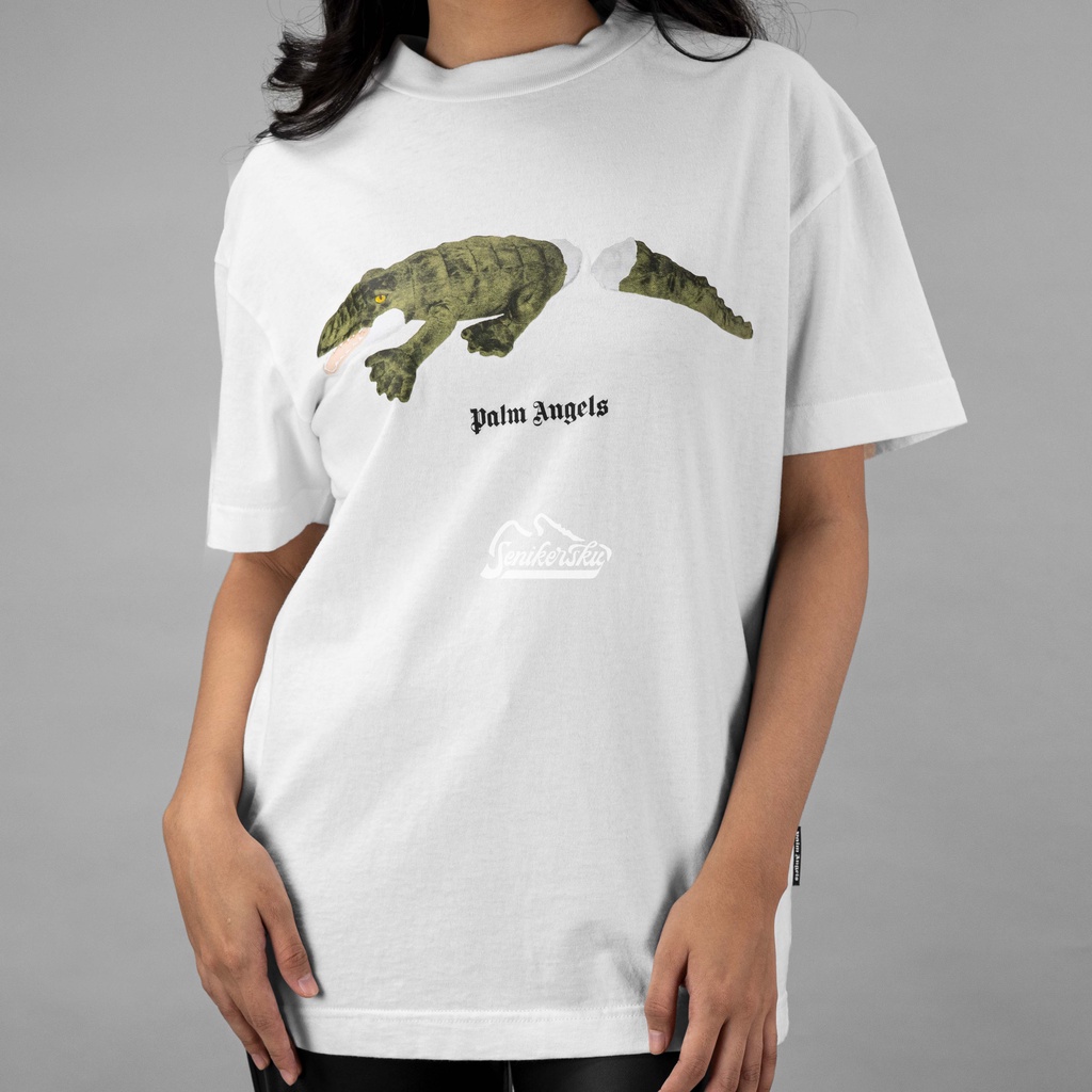 Palm Angels Croco White Tee