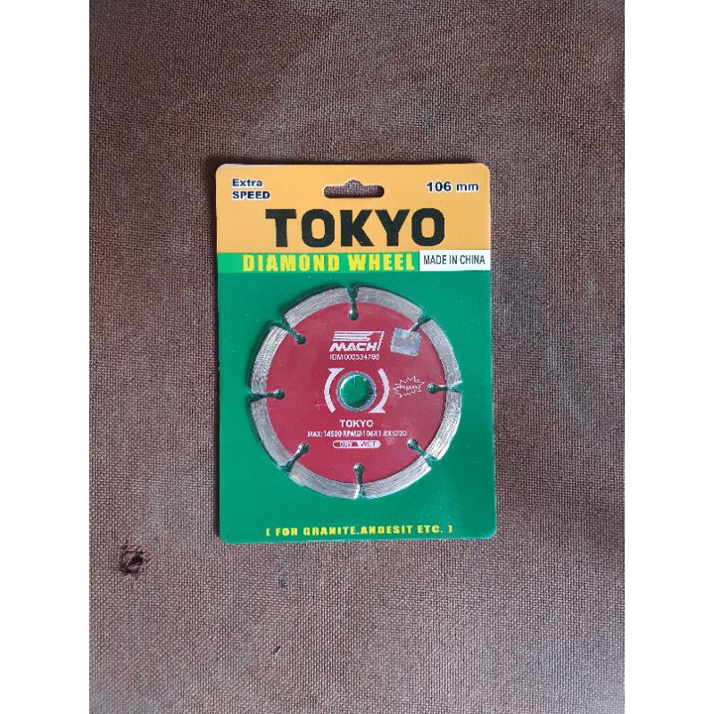 Tokyo Diamond Wheel Dry 4"