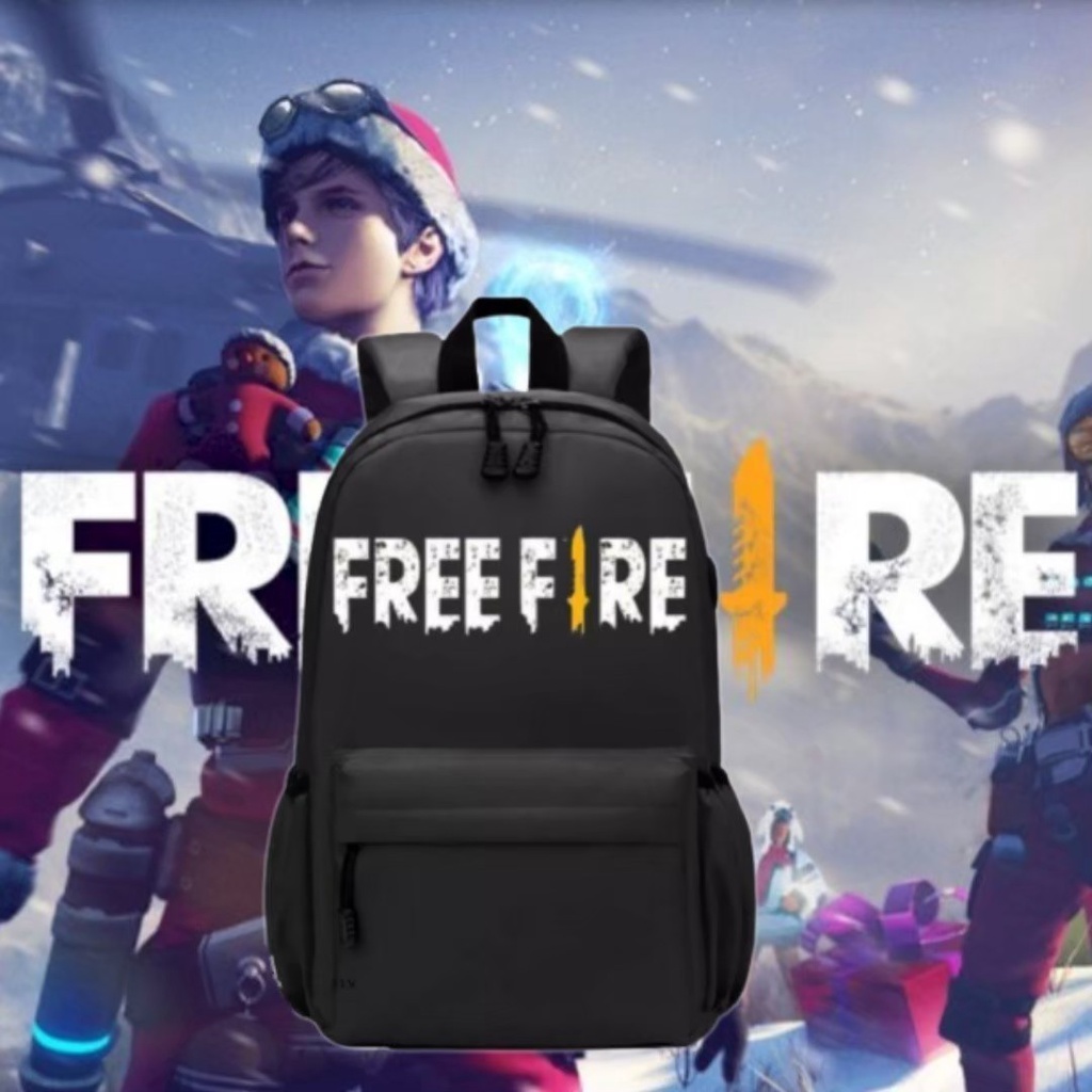 New tas backpack ransel sekolah anak Free Fire / ransel sekolah FF / tas punggung untuk hadiah anak / bisa COD