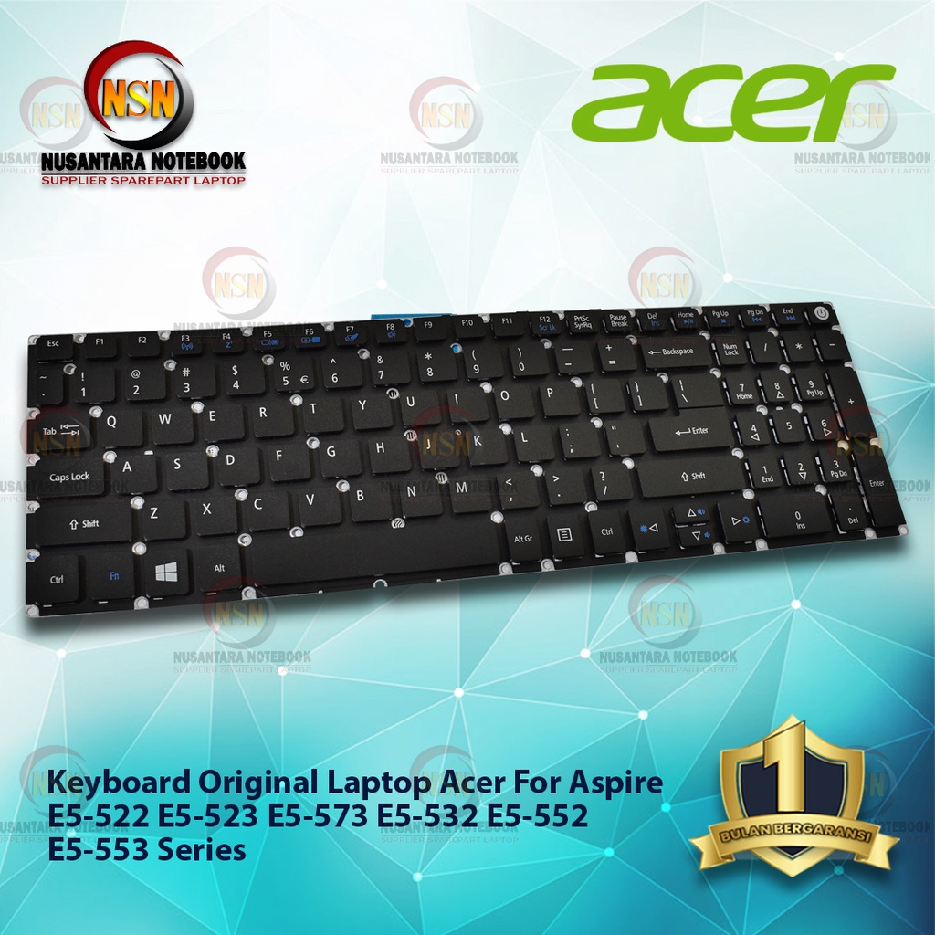 Keyboard Acer Aspire E5-522 E5-523 E5-532 E5-552 E5-553 Series