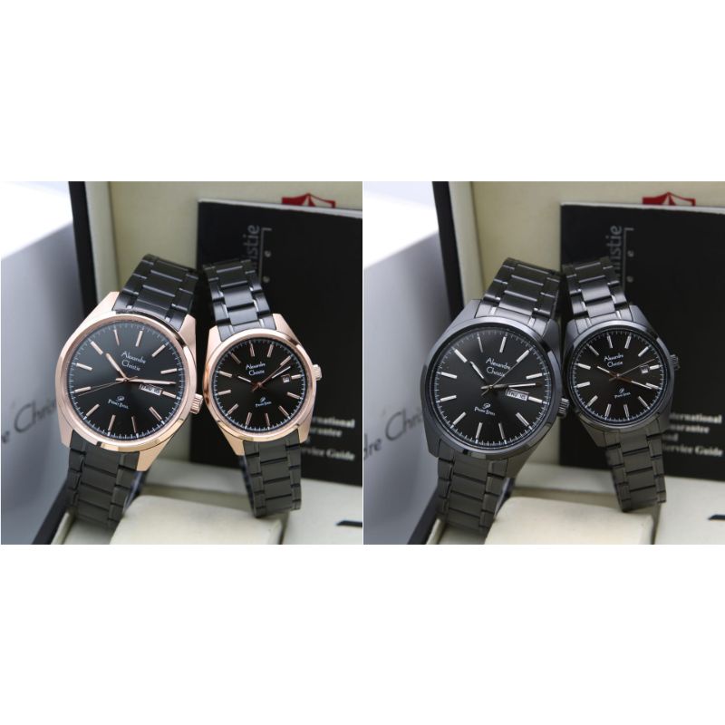 ALEXANDRE CHRISTIE COUPLE AC1025 / AC 1025 STAINLESS ORIGINAL GARANSI RESMI 1 TAHUN