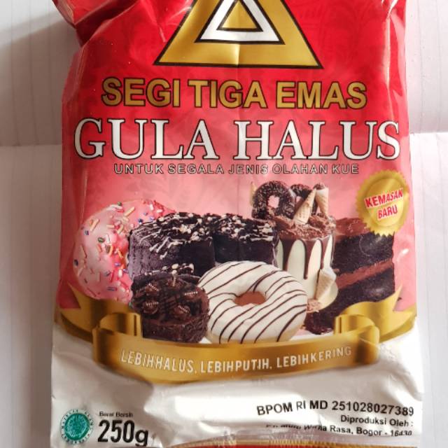 

Gula halus segitiga emas 250gr