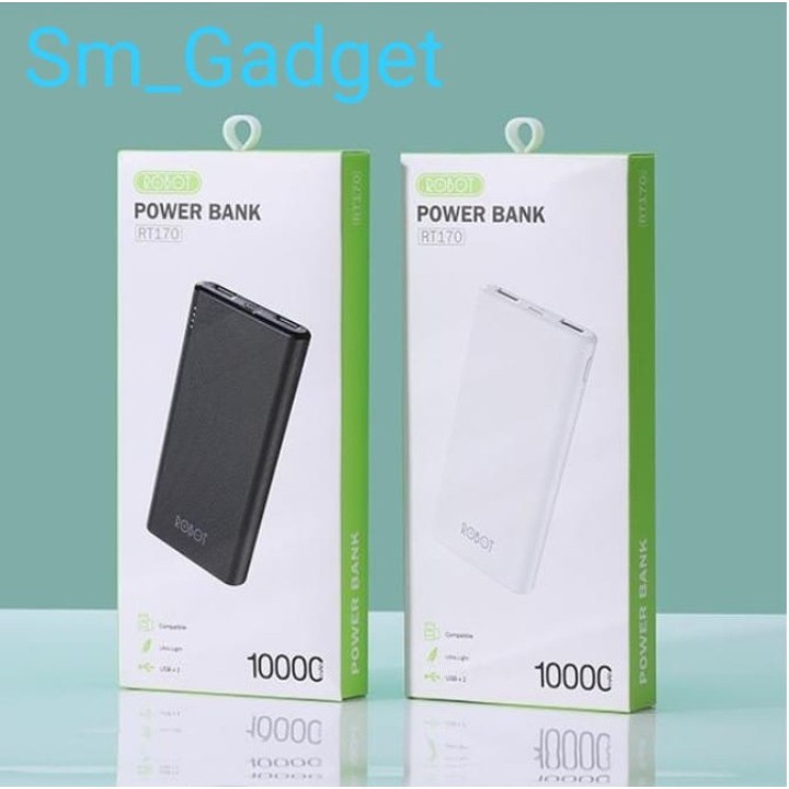 ROBOT Power bank 10000mAh RT170 Dual Port USB Fast Charging