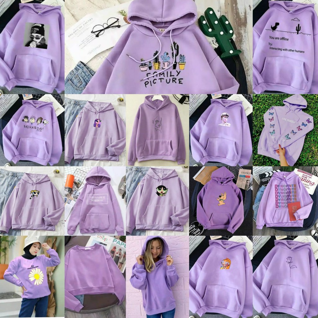 LILAC SERIES - sweater lilac / lilac sweater / lilac / sweater murah / baju murah