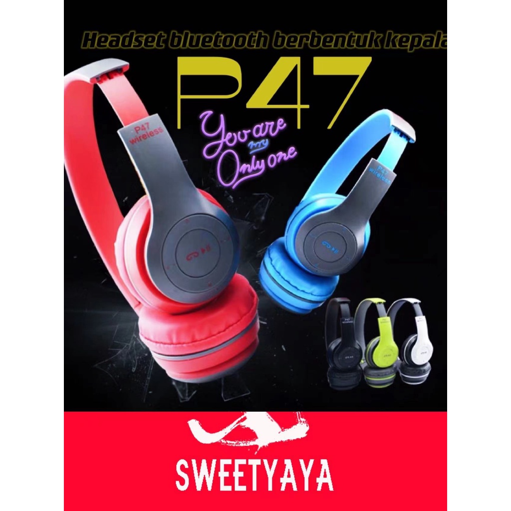 TWS Headphone Bluetooth P47 Realme Wireless Headphone Earphone Earpod Headset Hansfree Music Gaming Headset Bluetooth IOS/ANDROID #termurah #murah #fashionwanita