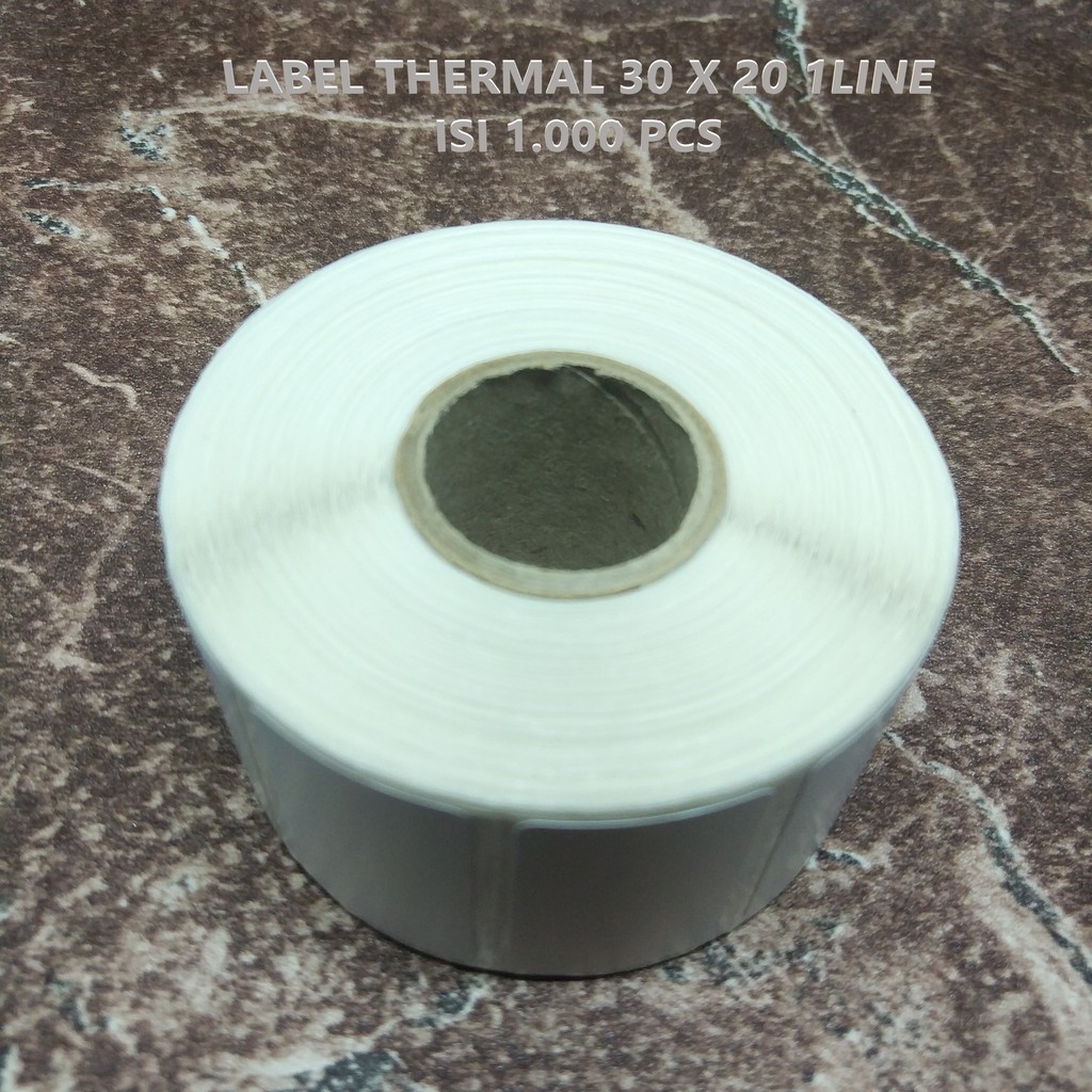 LABEL THERMAL 30x20 - 30 x 20 RECEIPT PRINTER XPRINTER ISI 1000 DAN 800 -  stiker thermal 30x20 mm