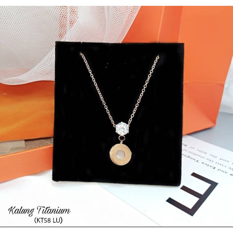 Kalung Titanium Wanita Kalung Fashion Titanium KT58 LU