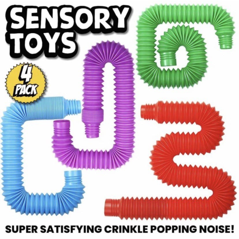 Pop Tubes Pop Tube Pop It Squishy Simple Dimple Sensory Fidget Toys Mainan Anak Tiktok Pipa DNA Vent