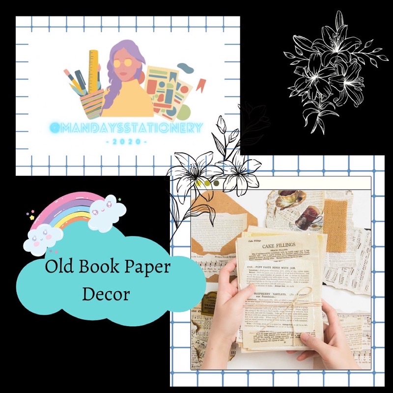 

Old Book Paper Decor