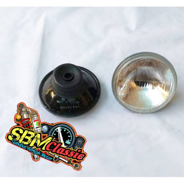 Reflektor depo lampu depan depo H4 original import taiwan 5 inchi