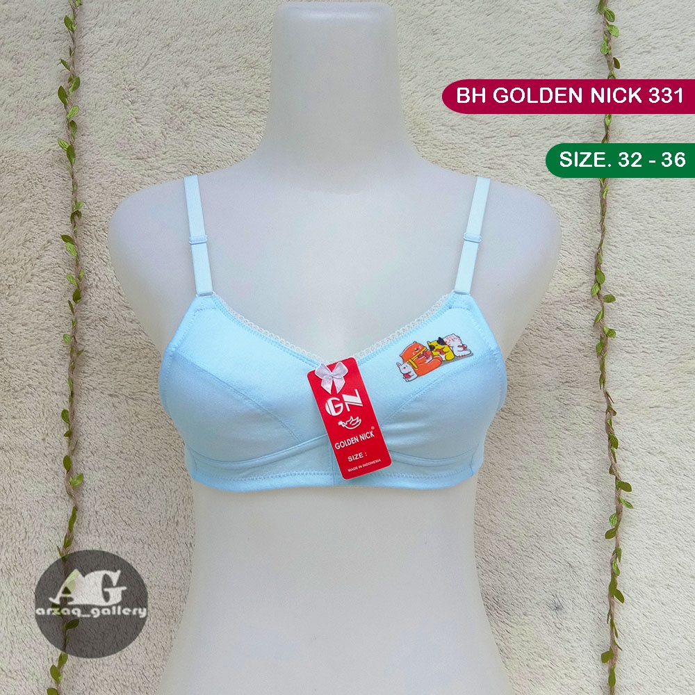 Bh Remaja Golden Nick SA 331  |  kancing 2 Bh tanpa Kawat Tanpa Busha Bra Remaja Golden nick | Bra | Bh | Miniset